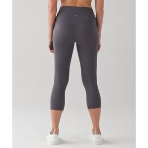 Lululemon Align Crop (19") Dark Carbon Size 4